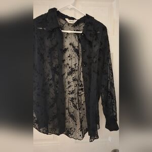 Black Sheer Blouse